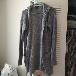 Blue/gray comfy cardigan